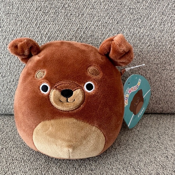 Nwt 🐶 5" FLAXY the BROWN DOG Squishmallow - Picture 2 of 4